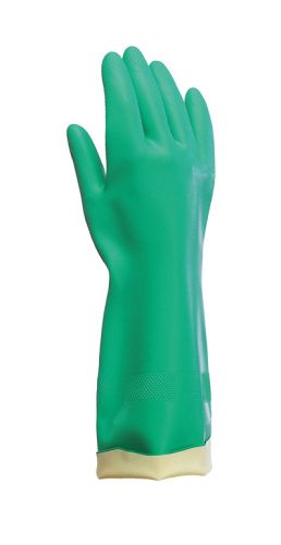 Handschuhe ULTRANITRIL 491, Nitril, Gerade Stulpe, Profil, 37cm - grn